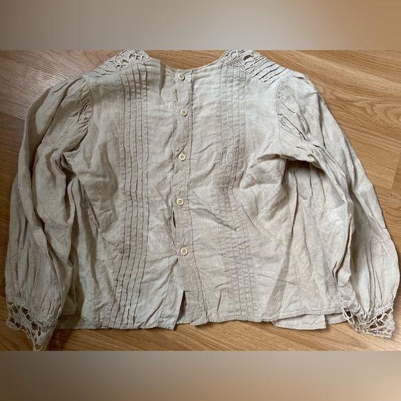 Vintage Cropped Crotchet Blouse - Picture 4 of 7